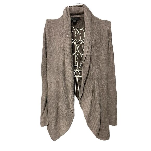 Beautiful Barefoot Dreams Cardigan Cozy Chic Lite gray Soft size medium Great Co - Picture 7 of 14